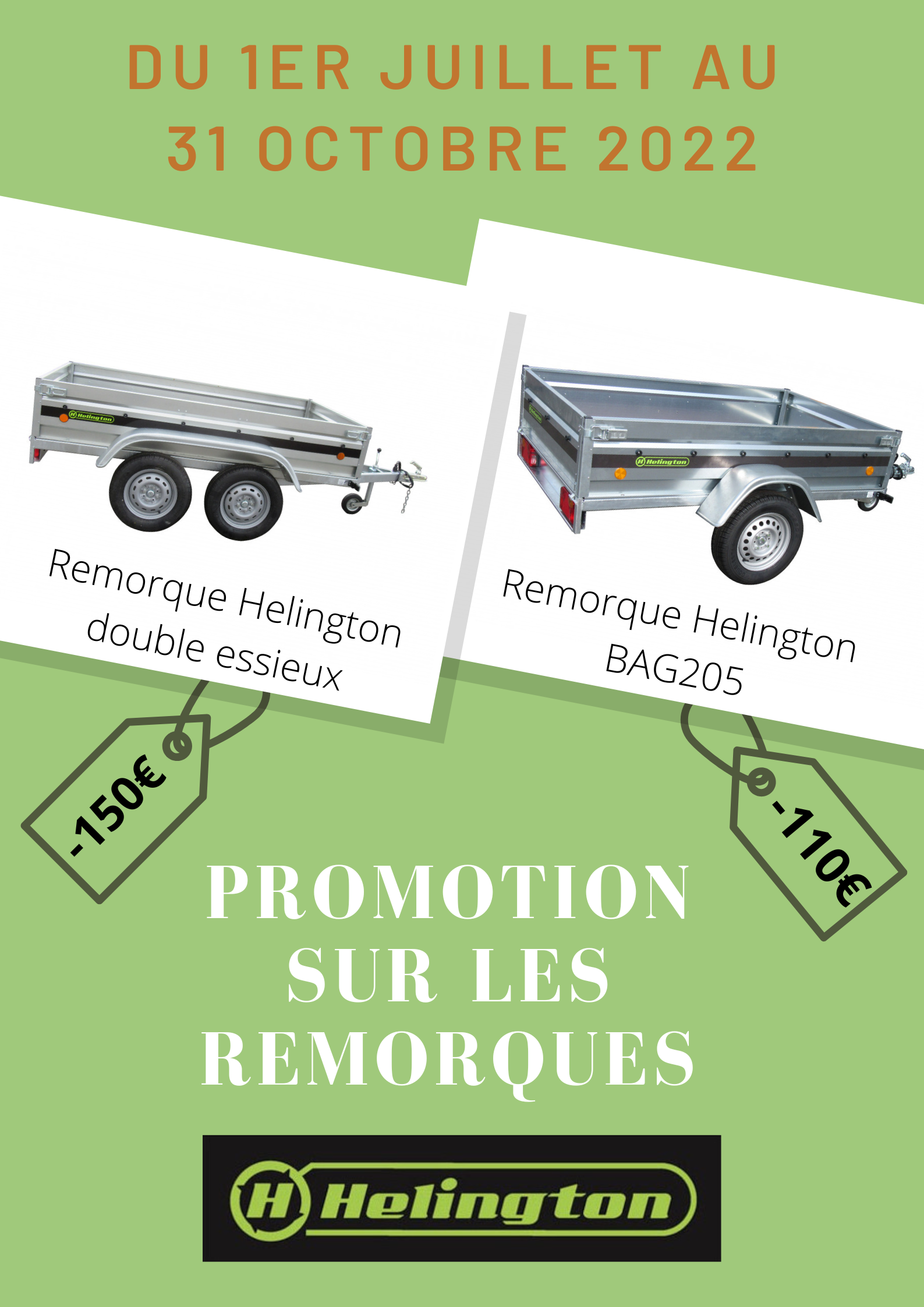 Promotion helington remorque 